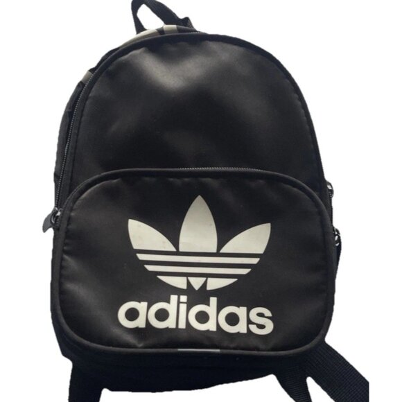Adidas Originals Santiago Mini Backpack Original Black White Travel Sports Bag - Picture 1 of 11
